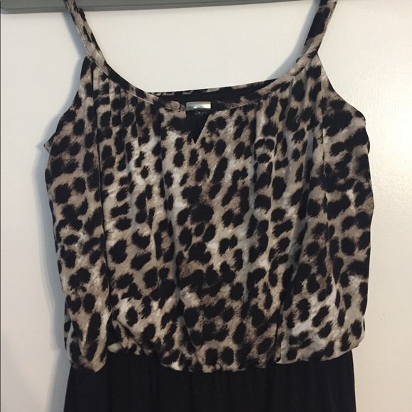 NWT Style & Co Leopard Print/Black Dress - Picture 2 of 10